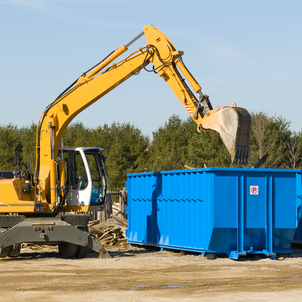 what kind of customer support is available for residential dumpster rentals in Verbena